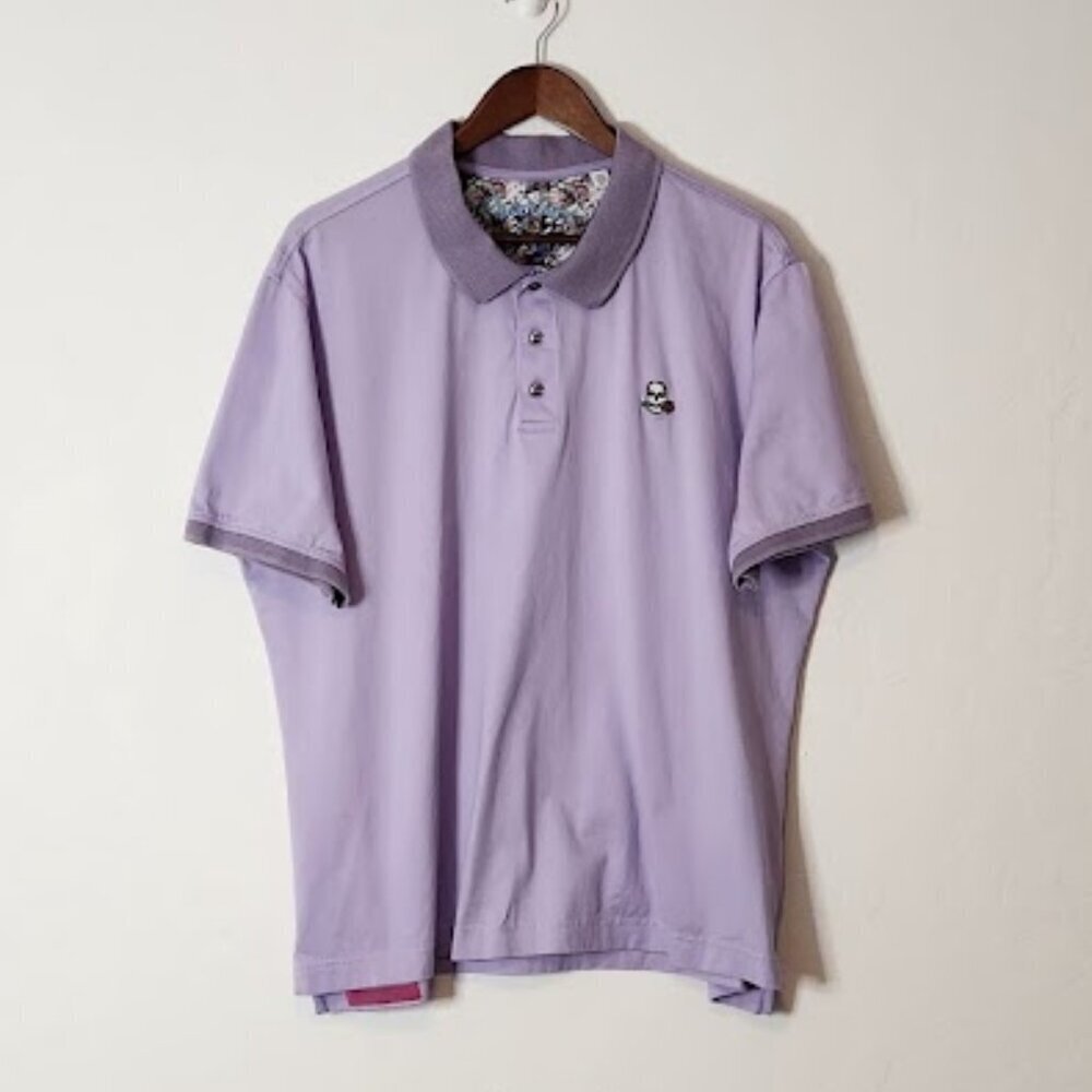 Robert Graham Men's Short Sleeve Polo Shirt Size 2XL